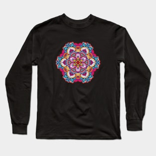 mandala-design, mandala-art, geometric, abstract, mandala and spirituality, colorful, rainbow, mandala pattern, mandala flower patterns, Flower Mandala ,Spirituality Long Sleeve T-Shirt